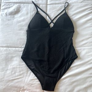 H&M Sz,M Black one piece bathing suit